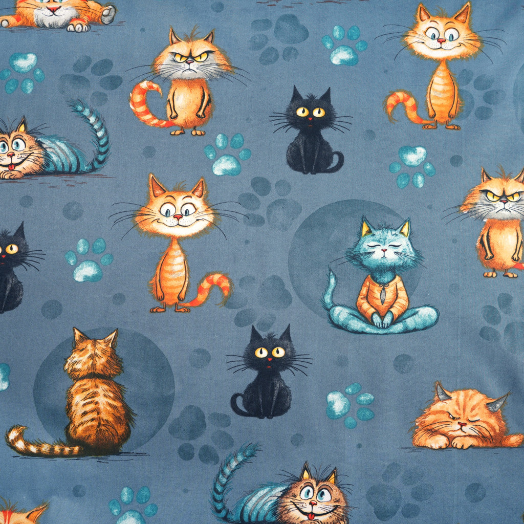 Tissu coton Motif chats