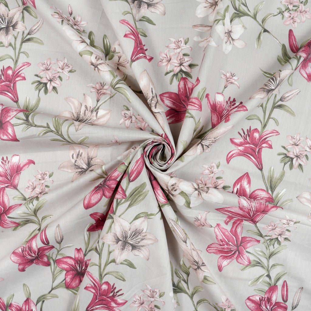 Baumwollstoff Blumenmuster