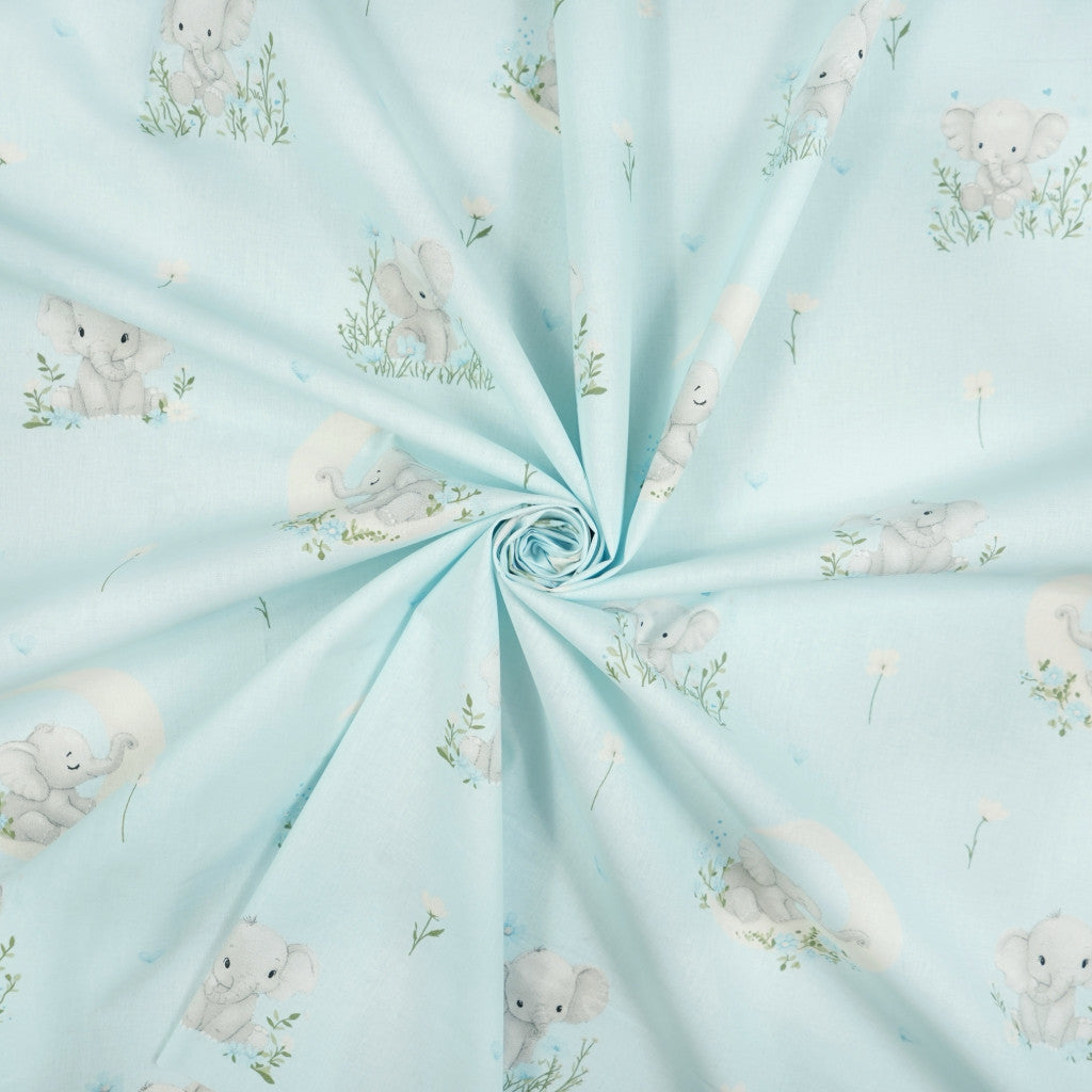 Tissu coton Motif elephants