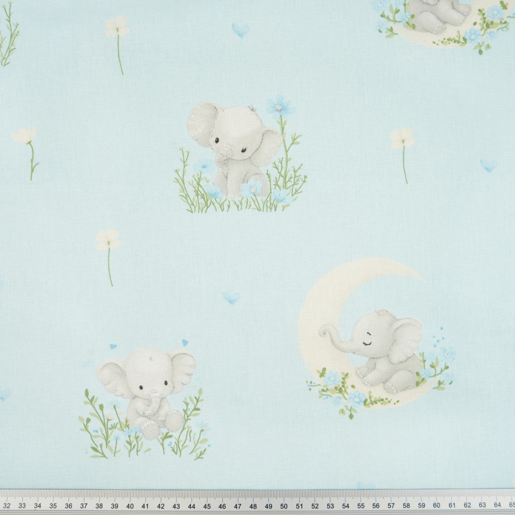 Tissu coton Motif elephants