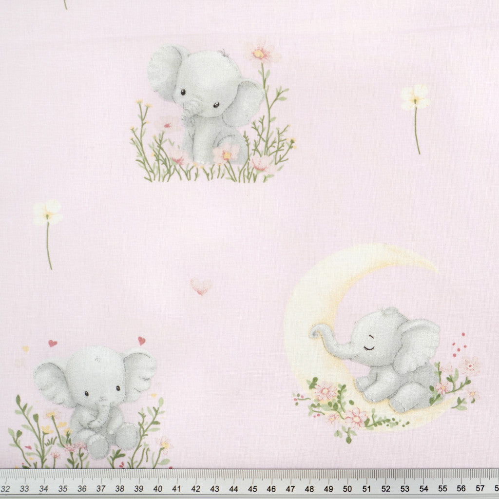 Tissu coton Motif elephants