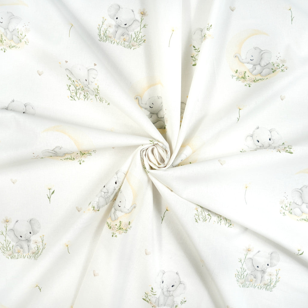 Tissu coton Motif elephants