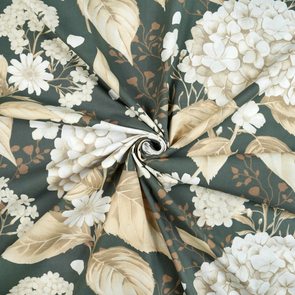 Tissu coton Motif grandes fleurs