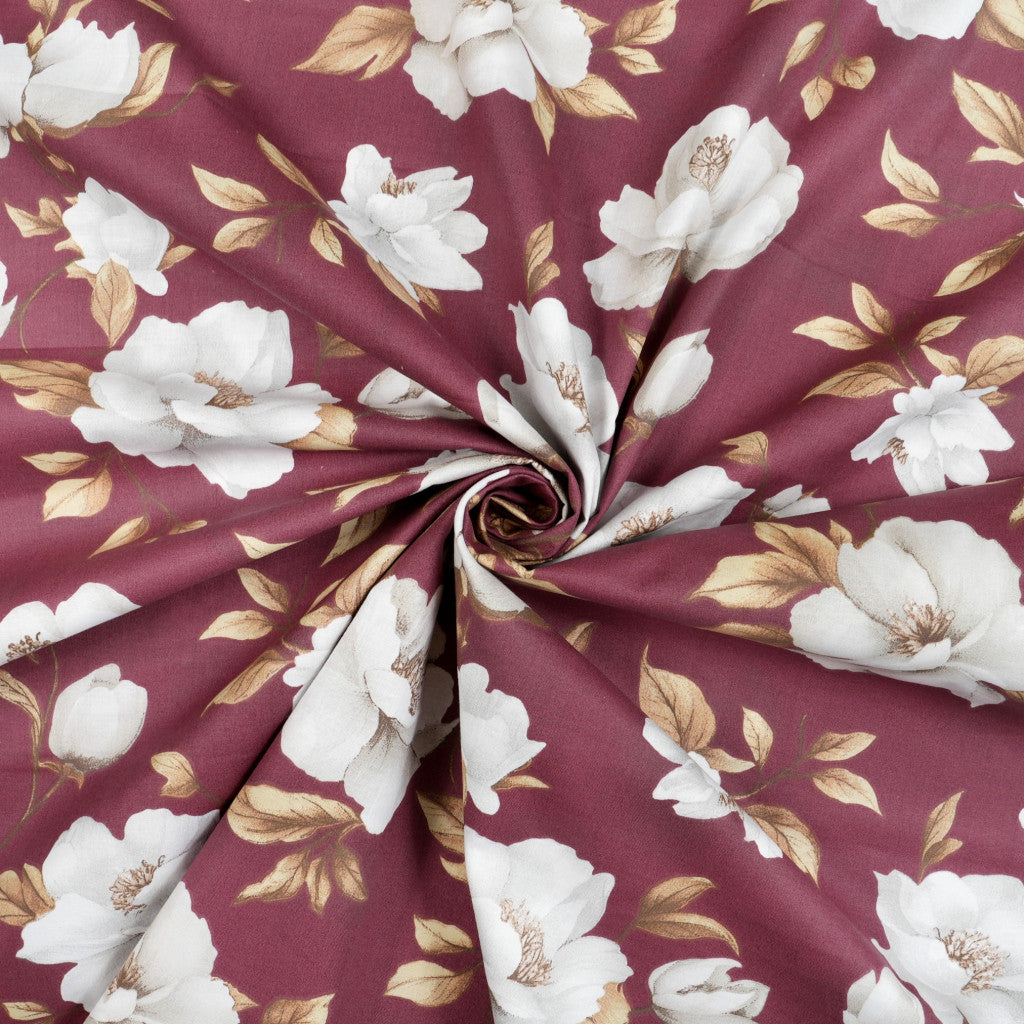 Tissu coton Motif grandes fleurs