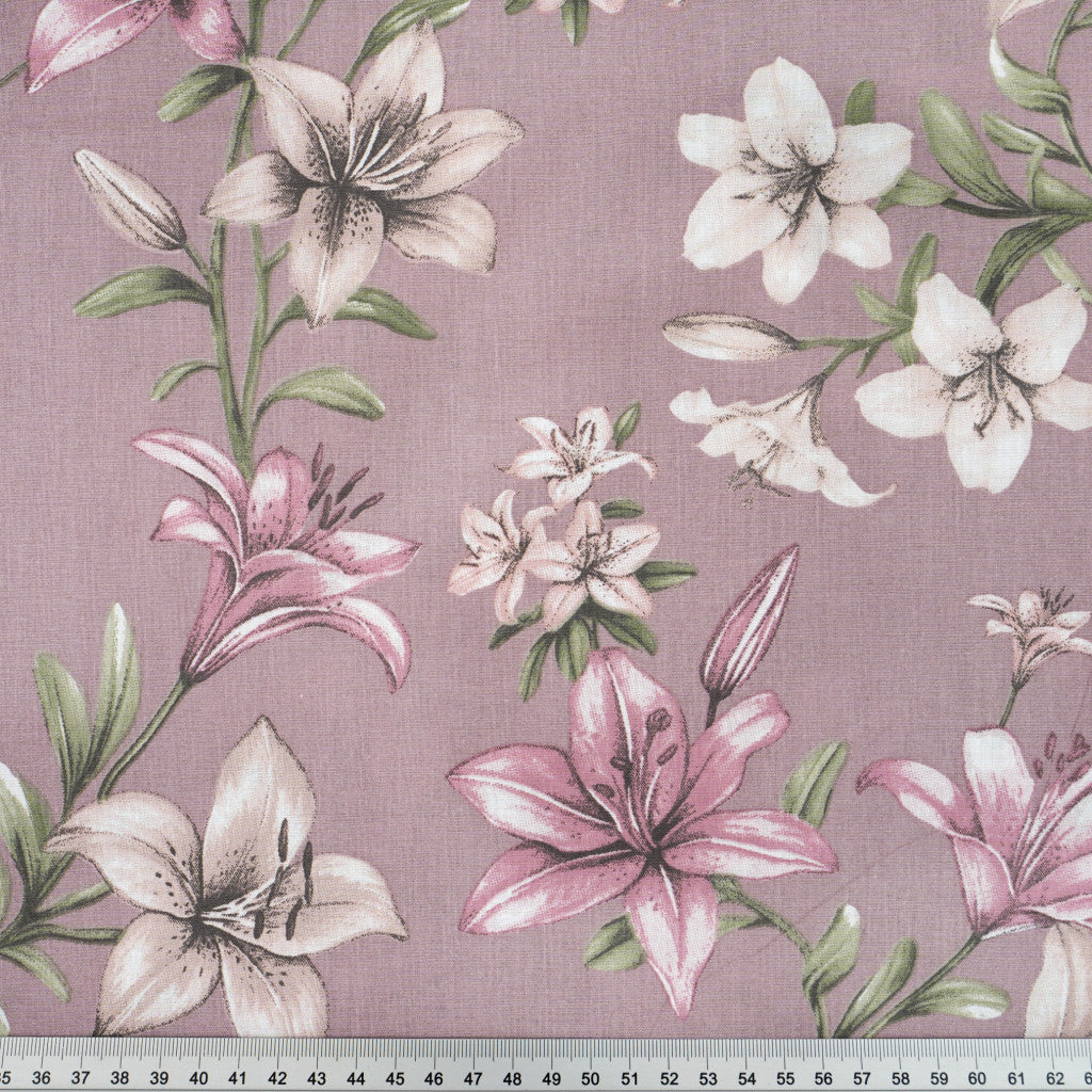 Tissu coton Motif grandes fleurs