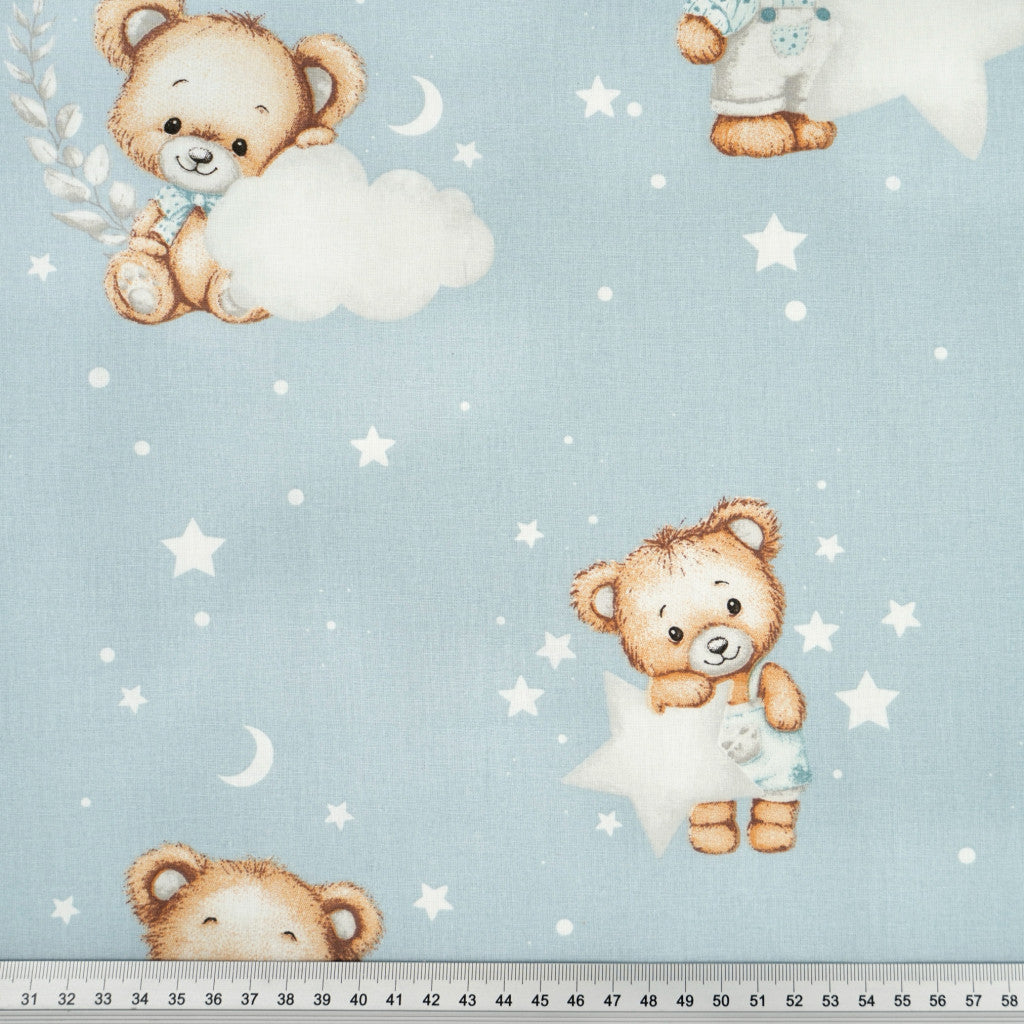 Baumwollstoff mit Teddybären