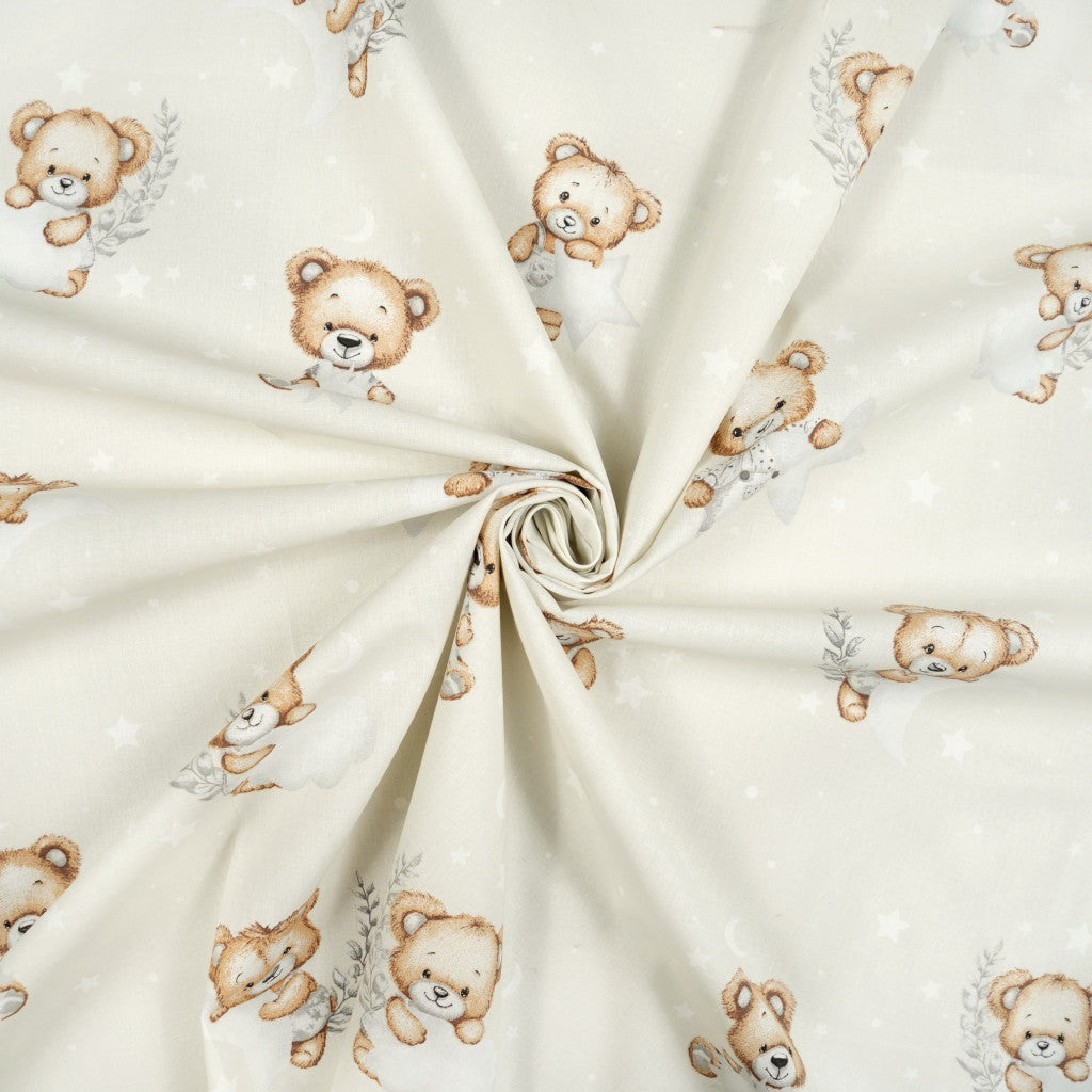 Baumwollstoff mit Teddybären