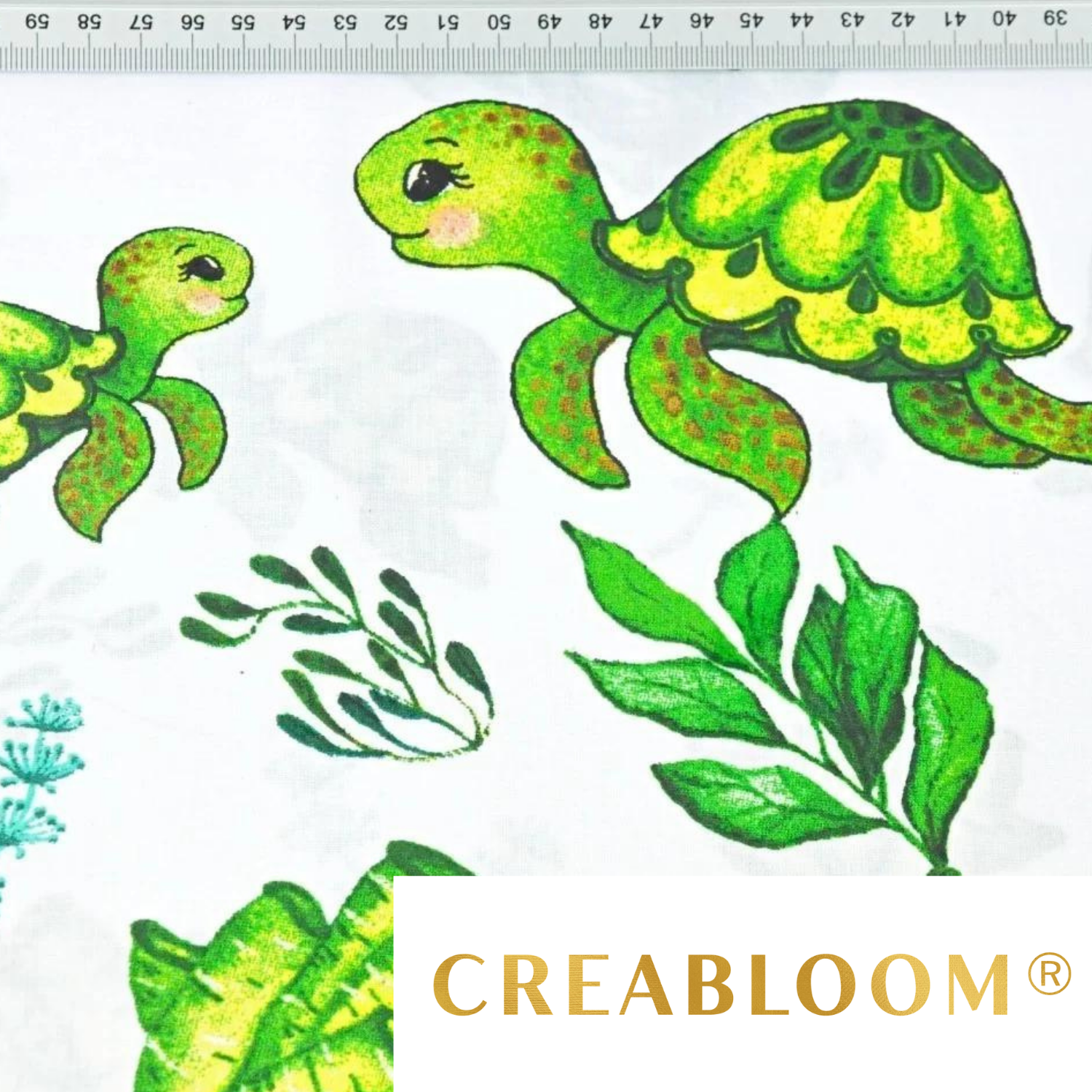 Tissu Coton Motif Tortues