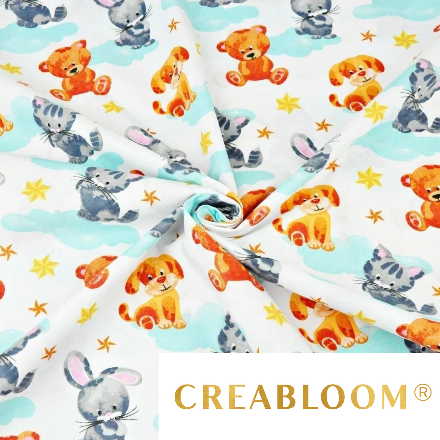 Tissu Coton Motif Animaux