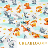 Tissu Coton Motif Animaux