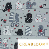 Tissu Coton Motifs Chats