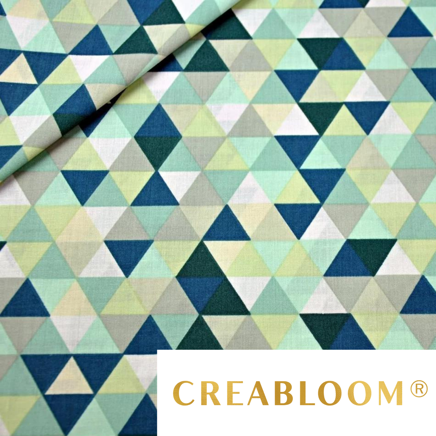 Tissu Coton Motif Triangles