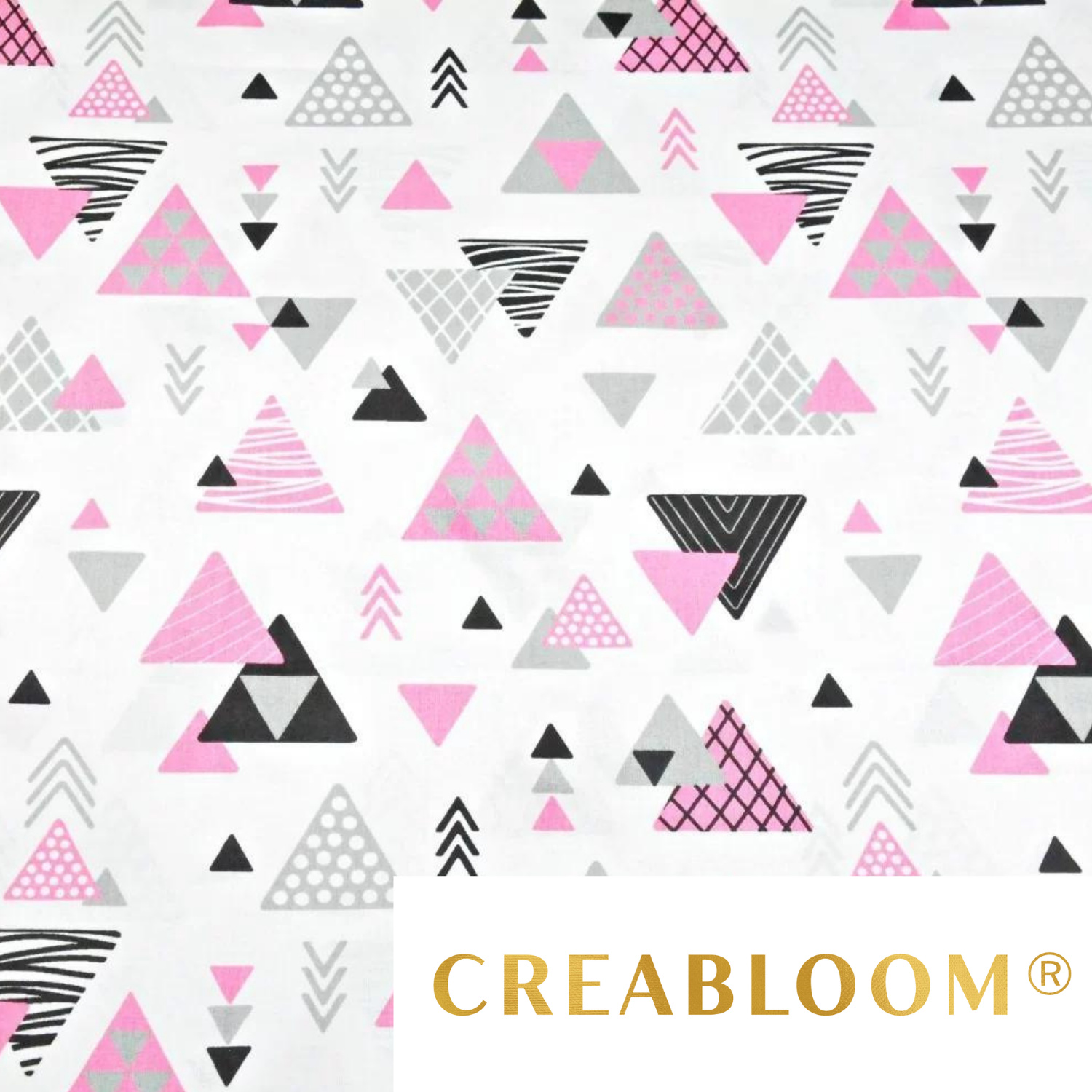 Tissu Coton Motif Triangles