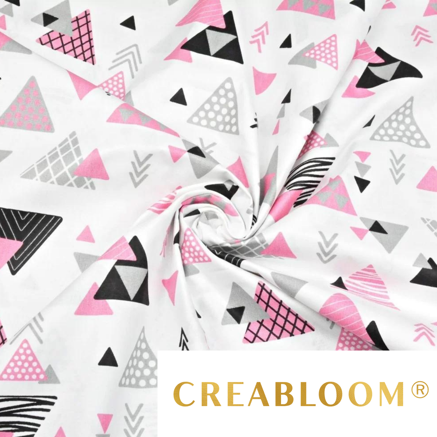 Tissu Coton Motif Triangles