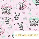 Tissu Coton Motif Pandas