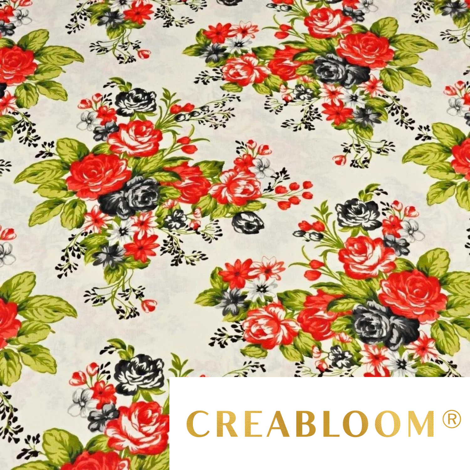 Tissu Coton Motif Fleurs