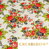 Tissu Coton Motif Fleurs