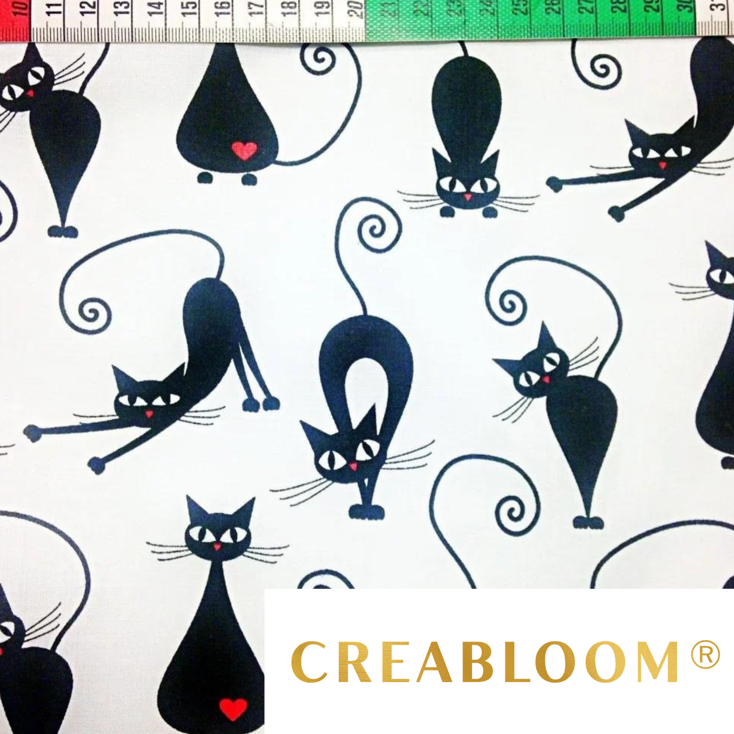 Tissu Coton Motif Chats