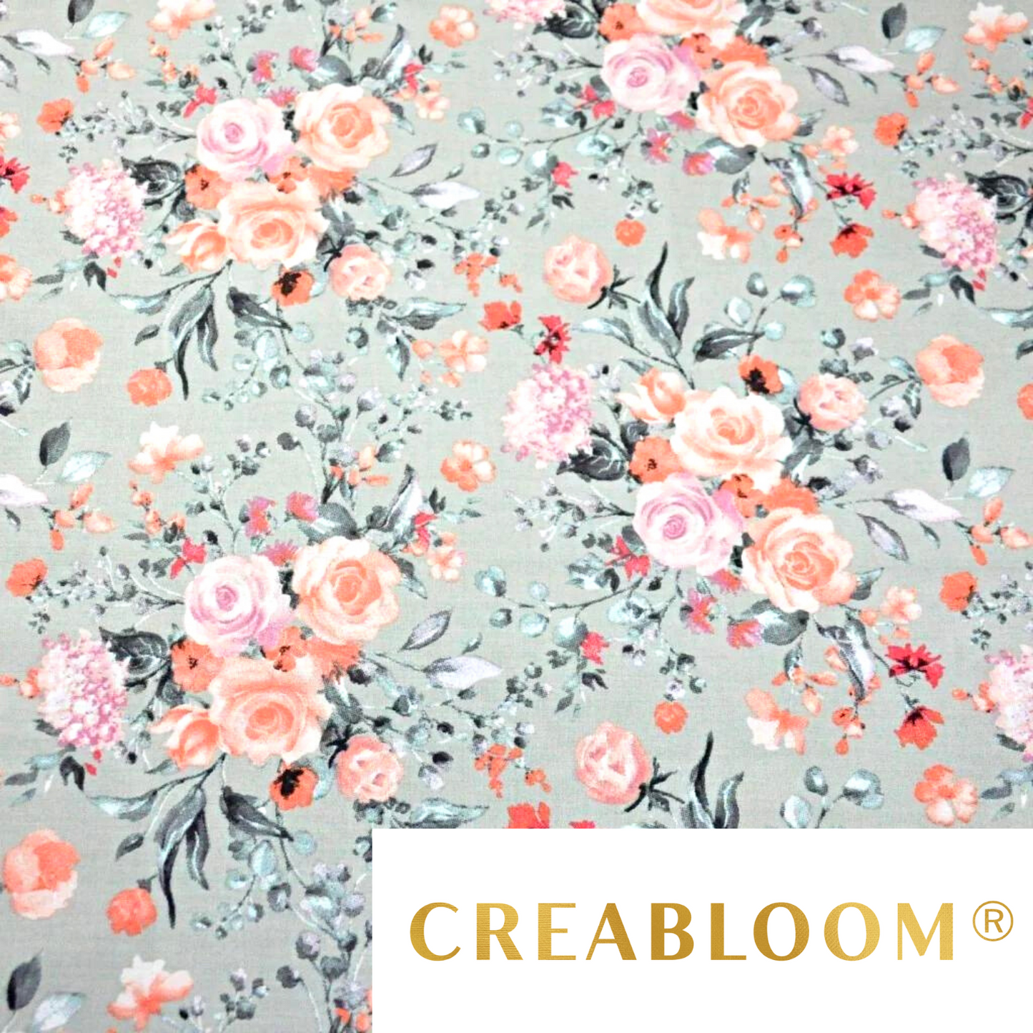 Tissu Coton Motif Fleurs