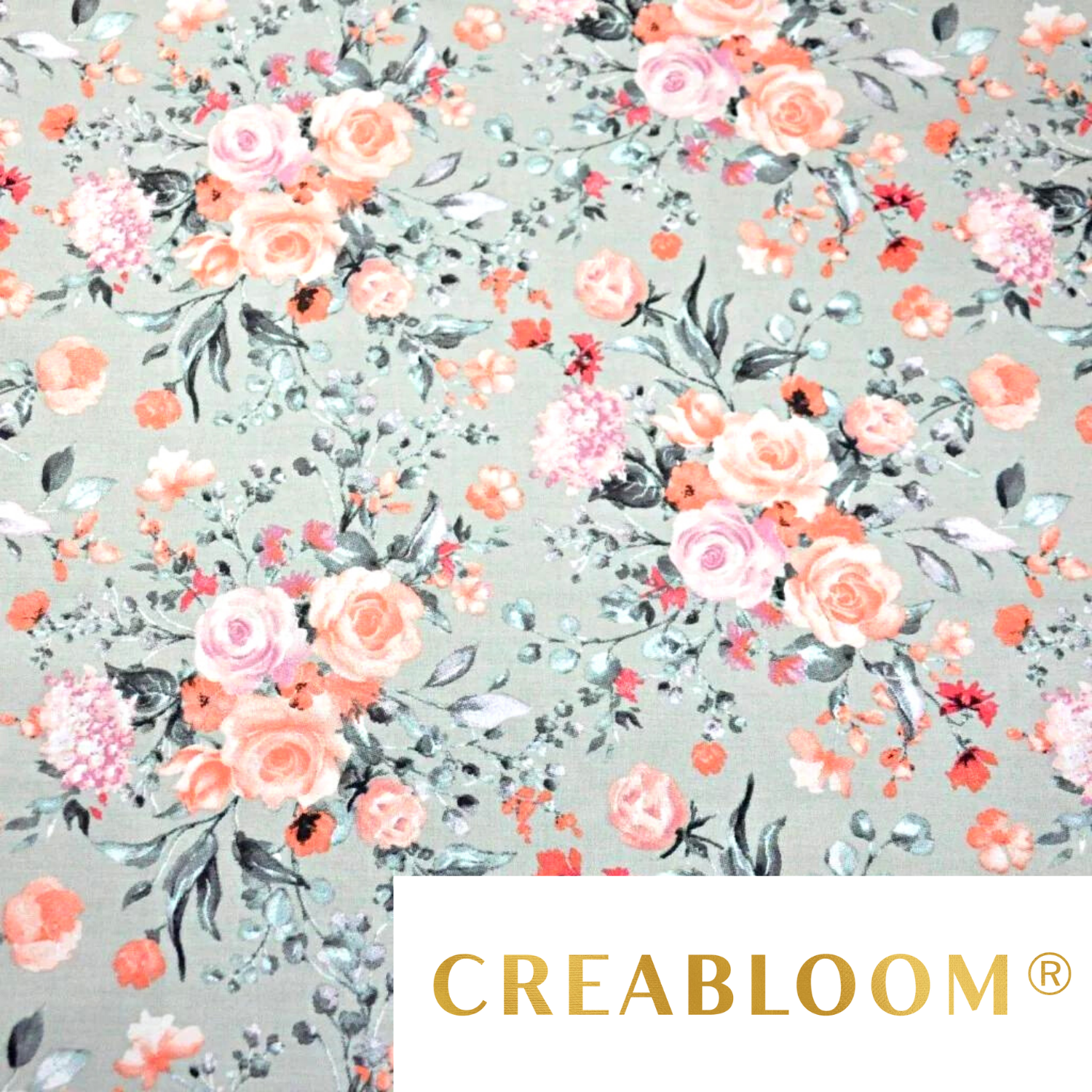 Tissu Coton Motif Fleurs