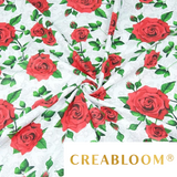 Tissu Coton Motif Roses