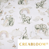 Tissu Coton Motif Éléphants