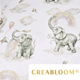 Tissu Coton Motif Éléphants