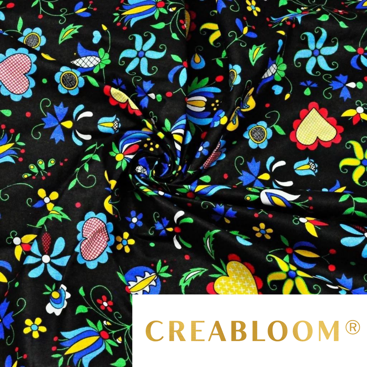 Tissu Coton Motif Fleurs
