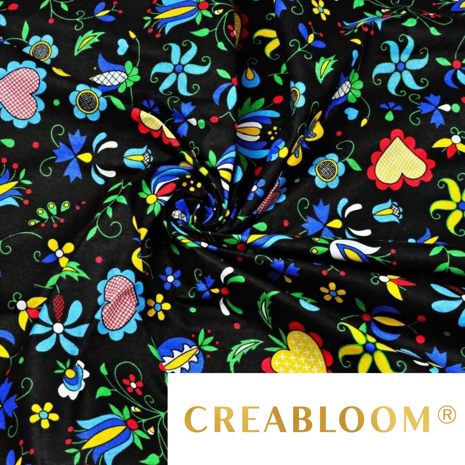 Tissu Coton Motif Fleurs