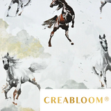 Tissu Coton Motif Cheval