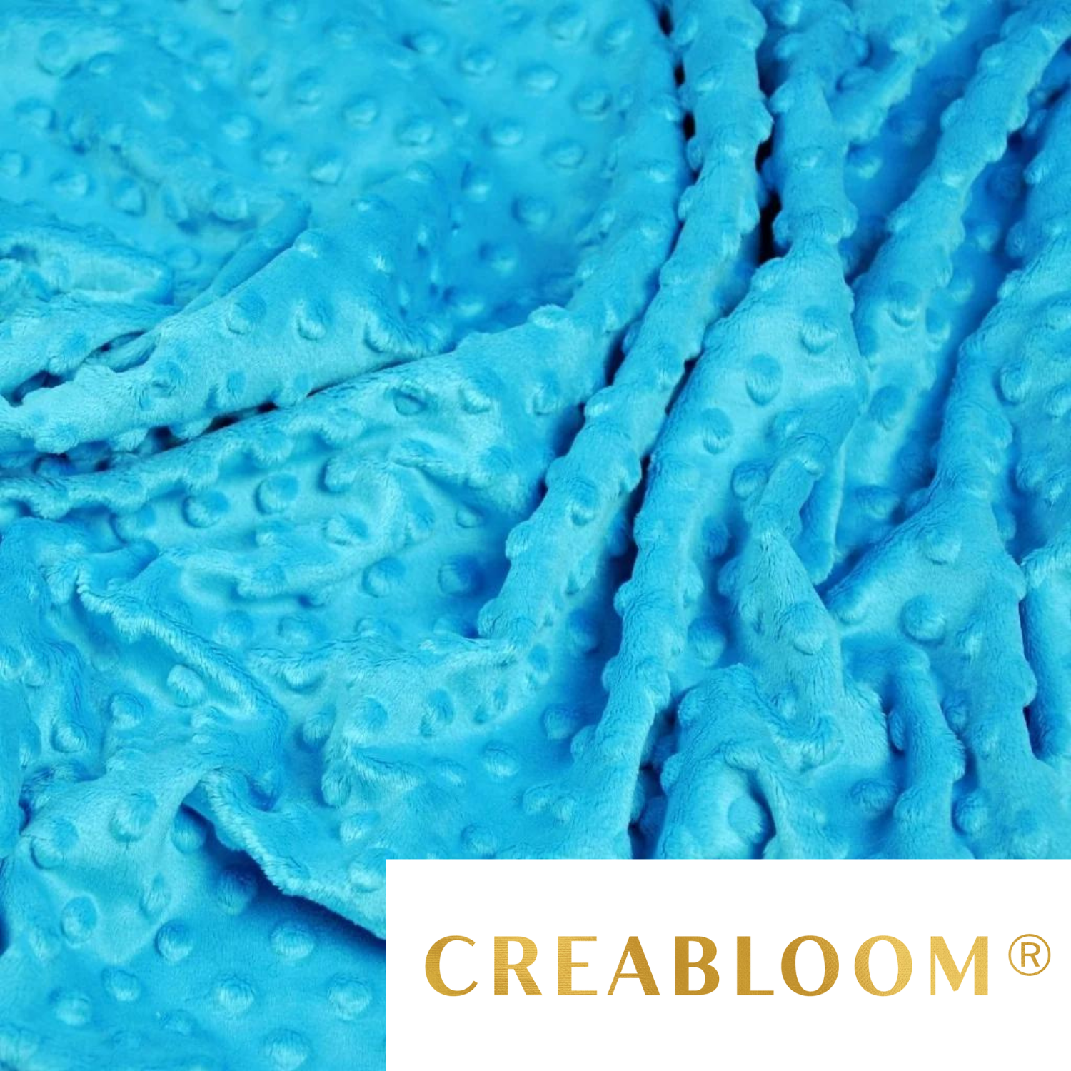 Tissu Minky Turquoise