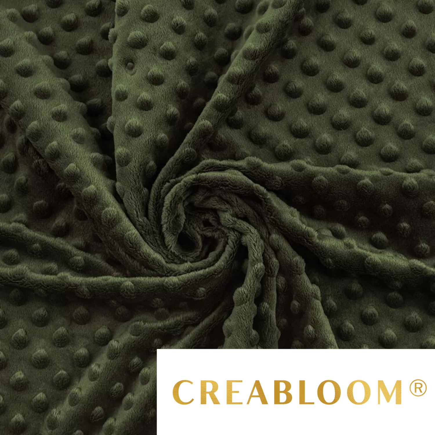 Tissu Minky Vert Trèfle À Quatre Feuilles