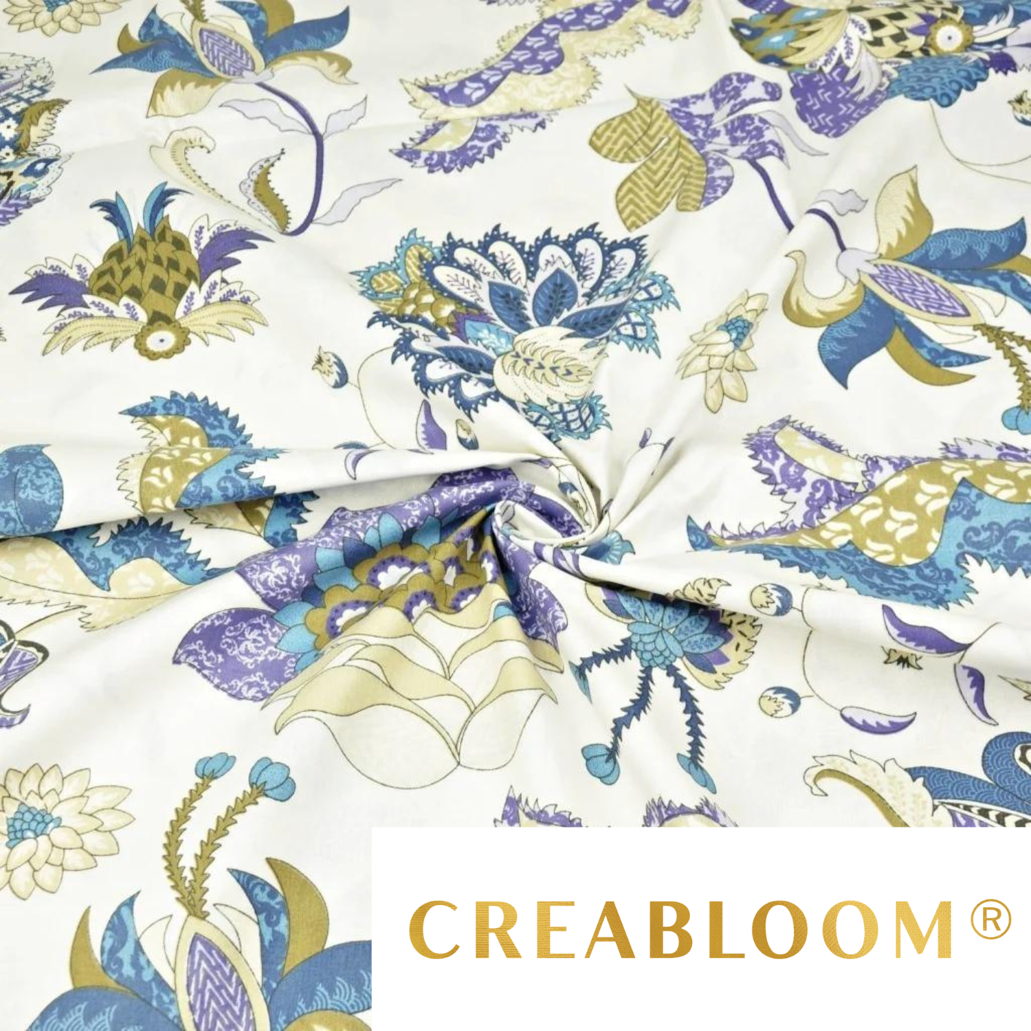 Tissu Coton Motif Fleurs