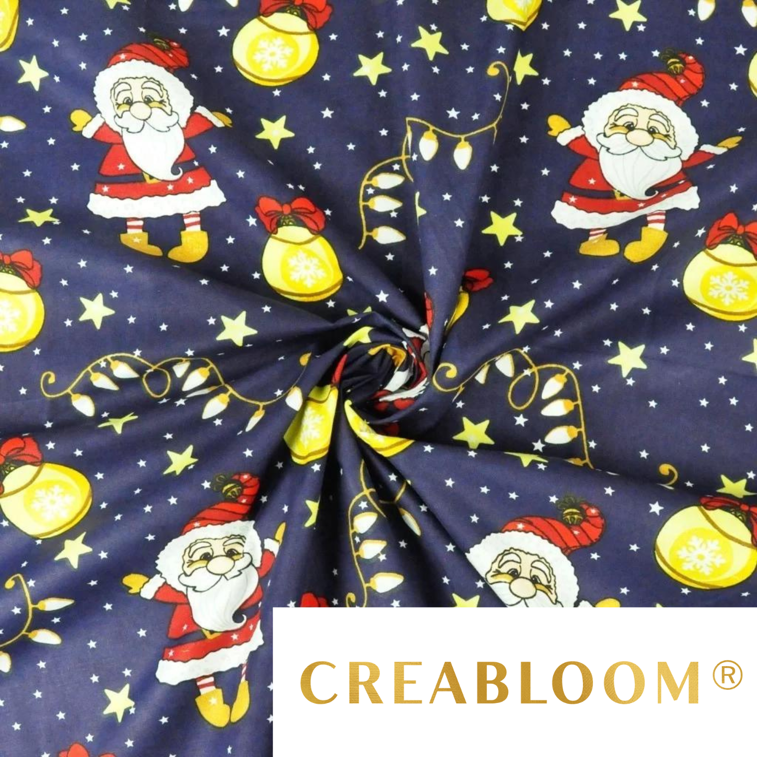Tissu Coton Motif Noël