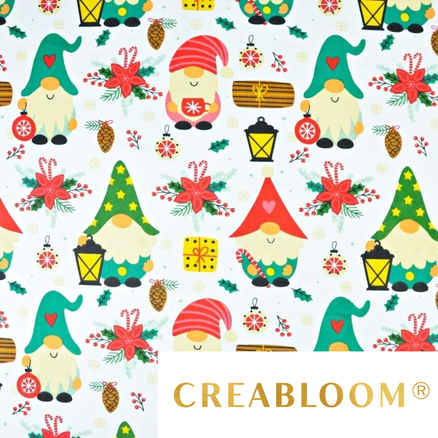 Tissu Coton Motif Noël