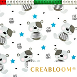 Tissu Coton Motif Oursons