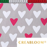 Tissu Coton Motif Coeurs