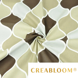 Tissu Coton Motif Géométrique