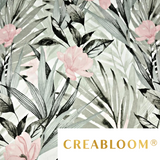 Tissu Coton Motif Fleurs Et Plantes
