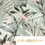 Tissu Coton Motif Fleurs Et Plantes