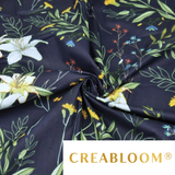 Tissu Coton Motif Fleurs