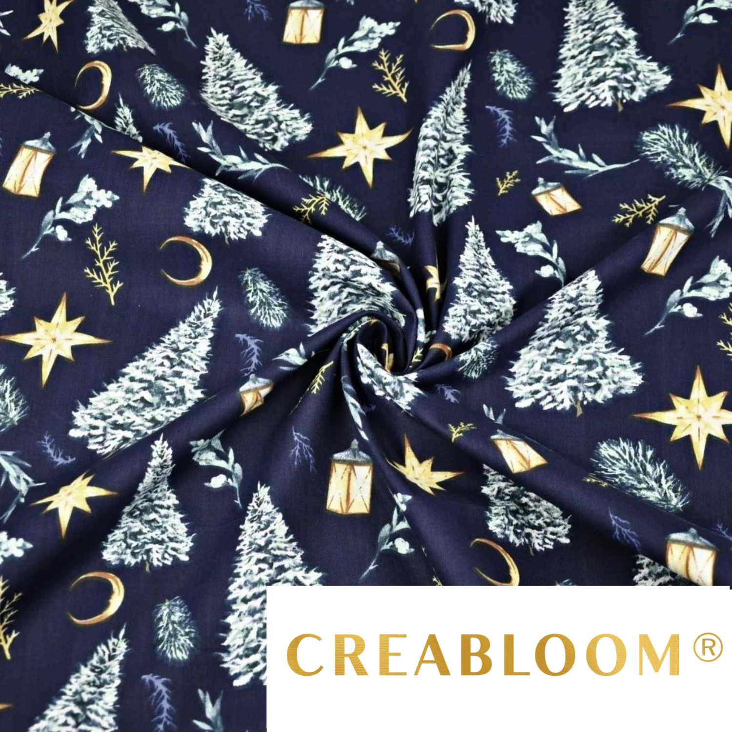 Tissu Coton Motif Noël