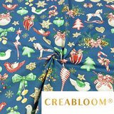 Tissu Coton Motif Noël