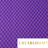 Tissu Coton Imprimé Blanc Et Violet