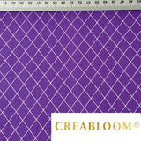 Tissu Coton Imprimé Blanc Et Violet