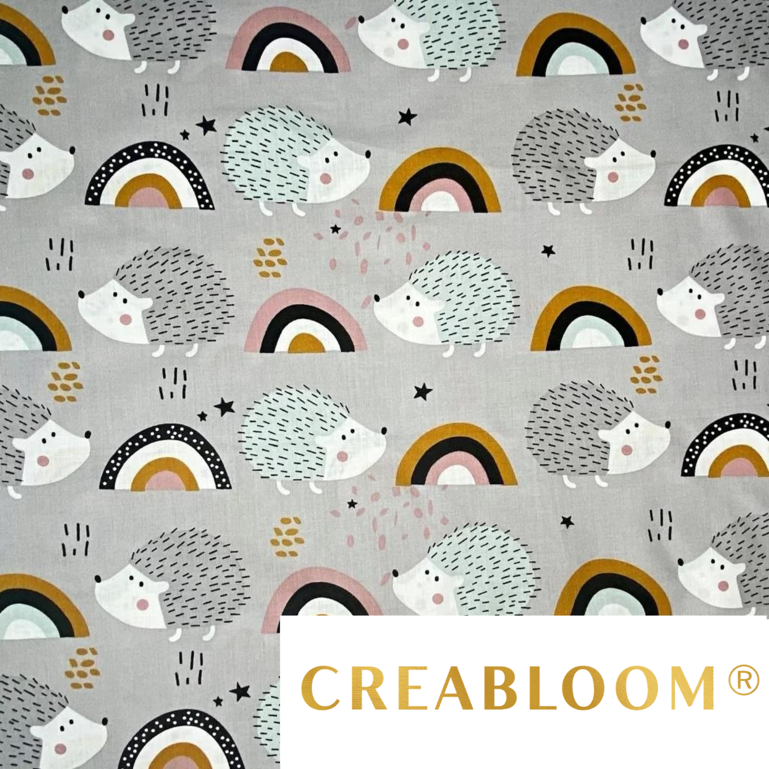 Tissu Coton Motif Hérissons