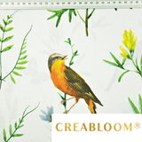 Tissu Coton Motif Oiseaux