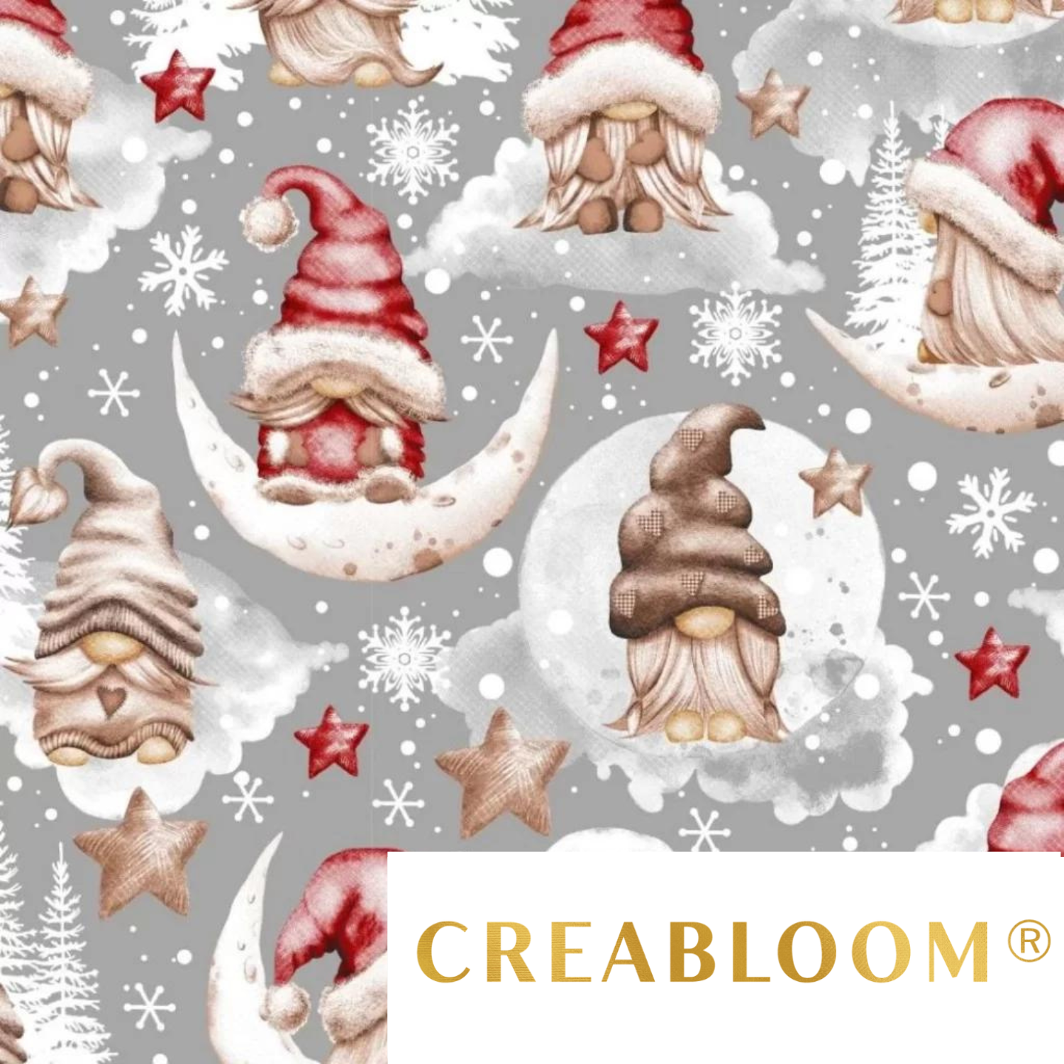 Tissu Coton Motif Noël