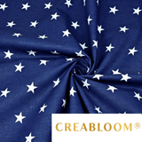 Tissu Coton Motif Étoiles 20Mm
