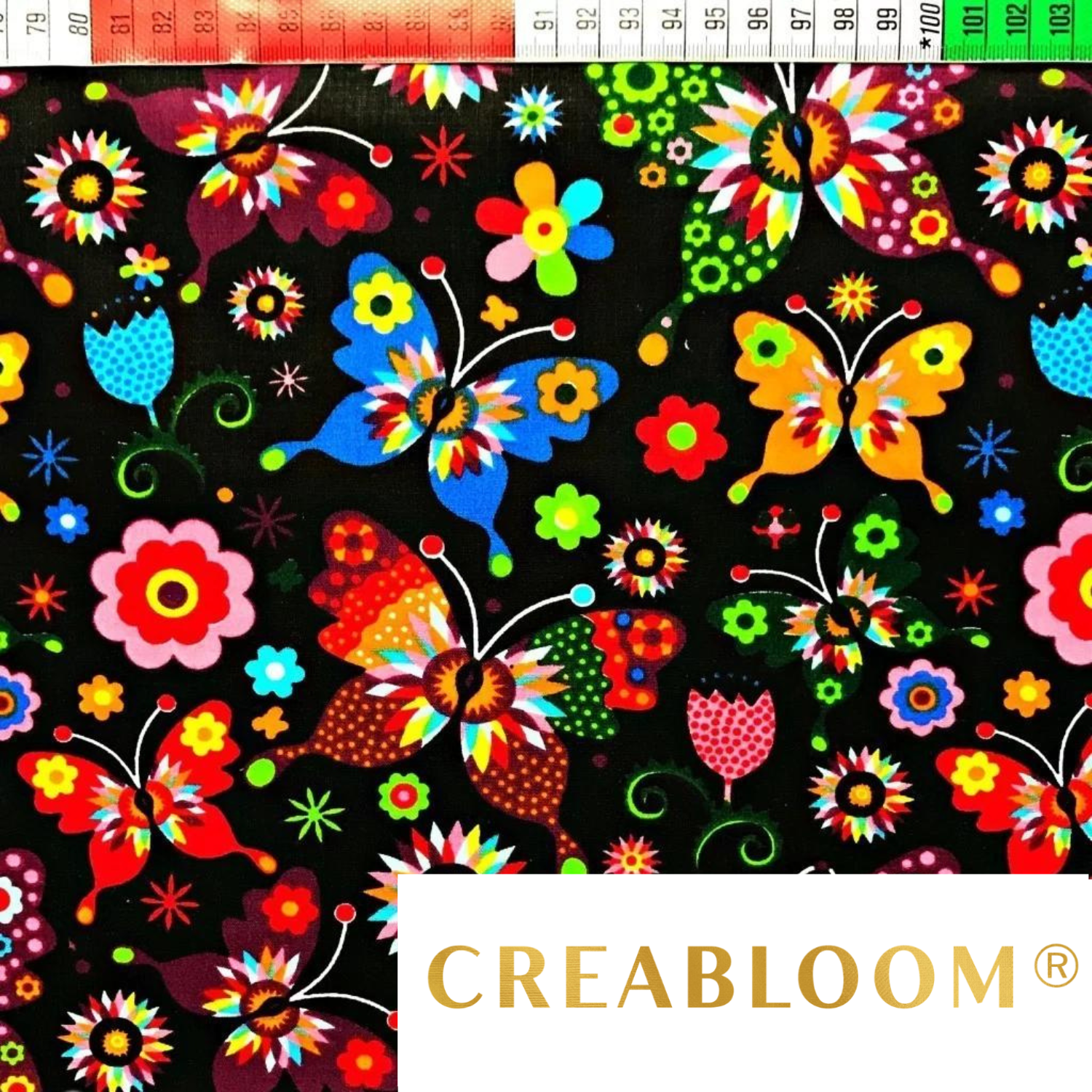 Tissu Coton Motif Papillons